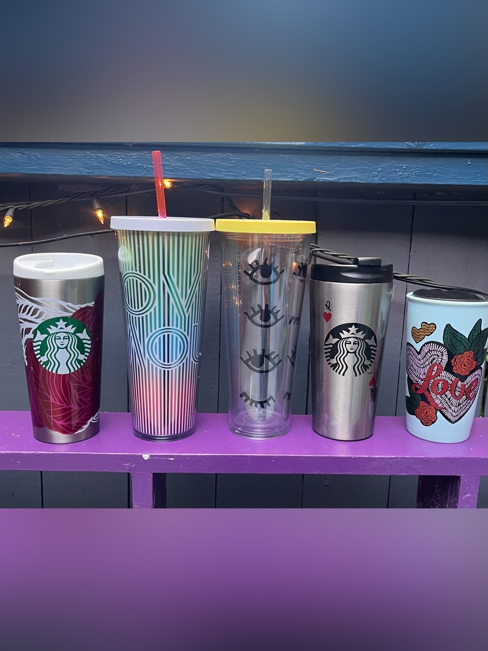 🤎🩷🤎Starbucks RARE Love & Joy Collection – Bundle of 5 Variety 💖🫶